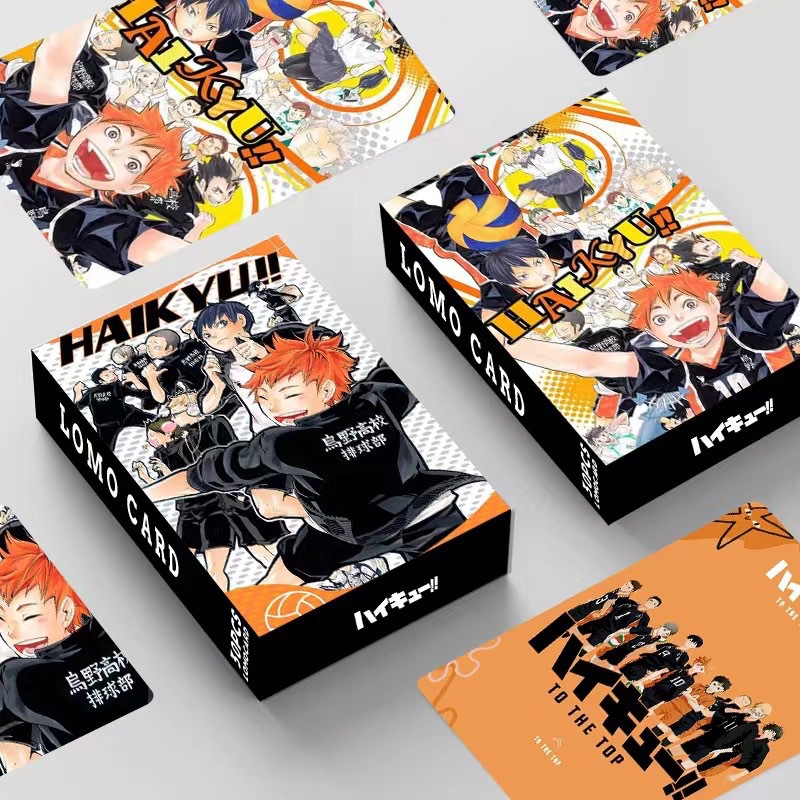 Anime Merchandise In Japanese - 32-teiliges Set Anime-Karten, kleine Karten, Volleyball,