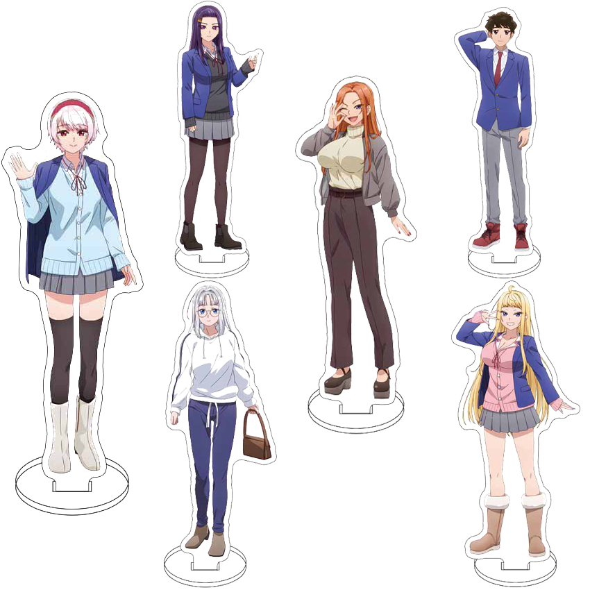 Anime Merchandise Collection - 16CM Acryl-Figurenständer Anime Hokkaido Gals Are